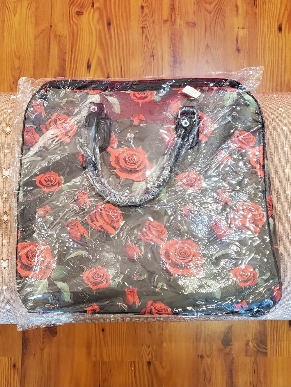 Floral Rose Print Weekender Bag